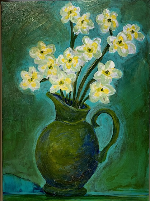 S Izard  |Still  life 1 |Daffodils  | McAtamney Gallery and Design Store | Geraldine NZ